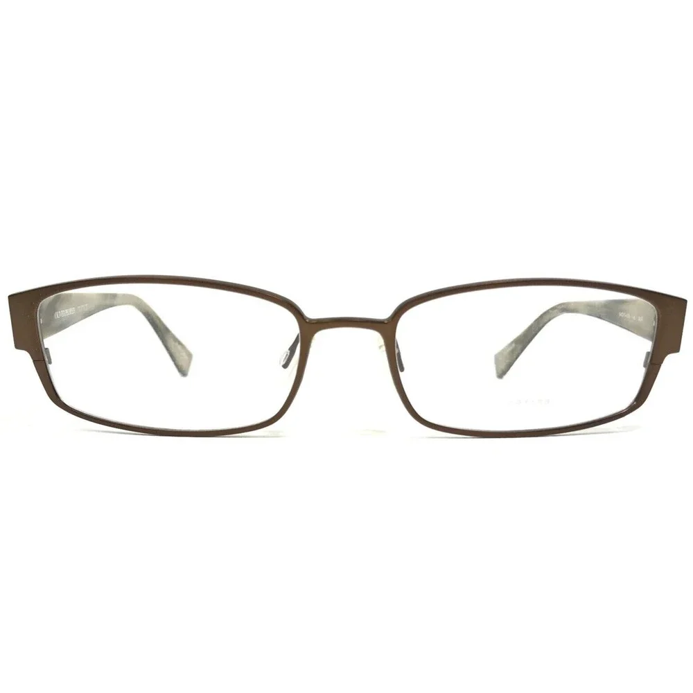 Oliver Peoples Eyeglasses Frames Id AUT Brown Rectangular Full Rim 54-17-135